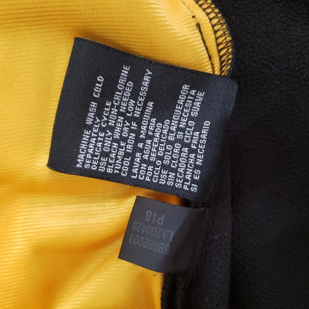 NFL Pittsburgh Steelers Jacket Mens Large Black Yellow Softshell Full Zip Logo